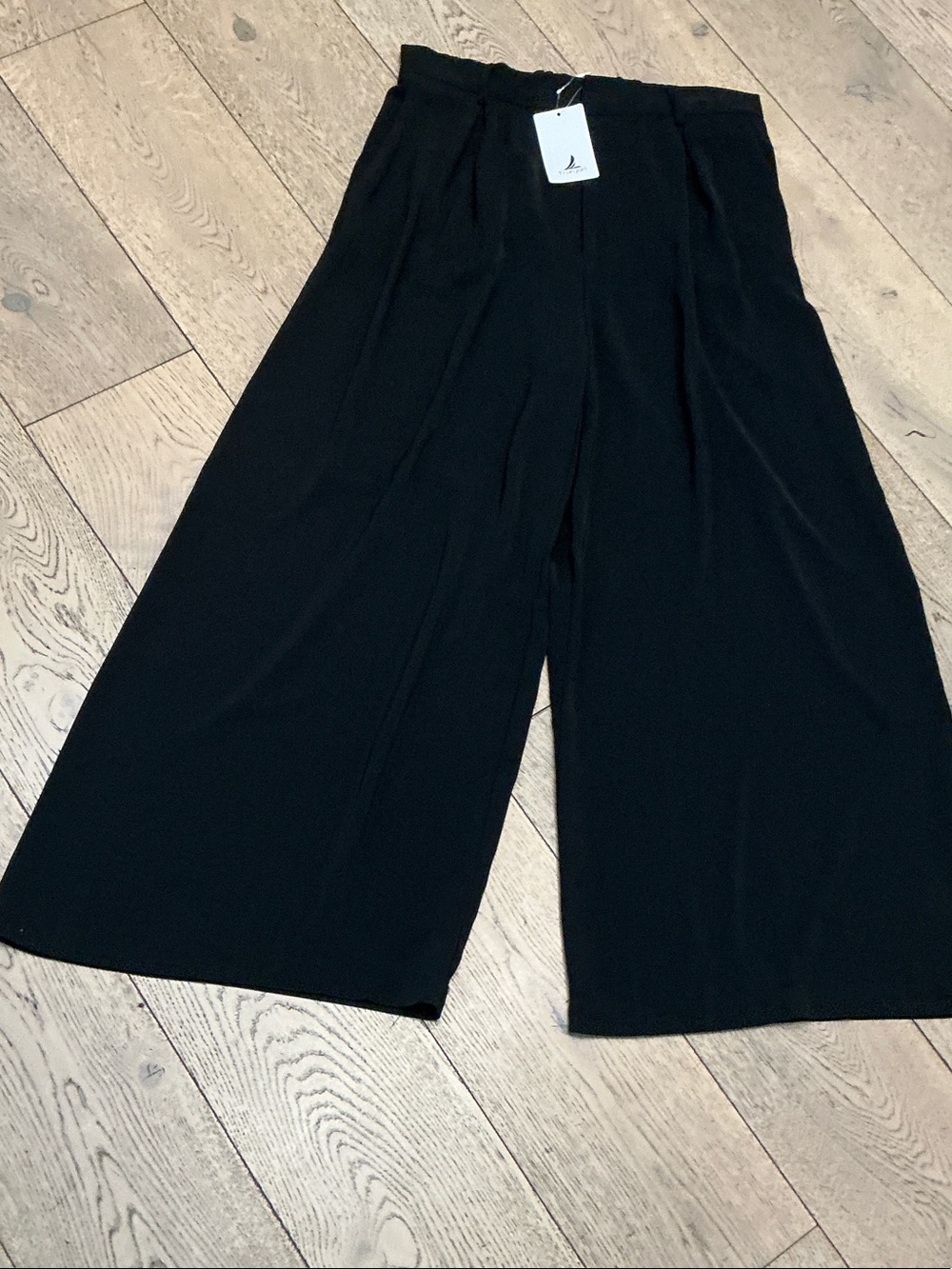 Woman’s Tronjori black high waist wide leg pants. XL. Pockets. NWT! Never worn.
